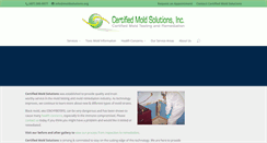 Desktop Screenshot of certifiedmoldsolutions.org